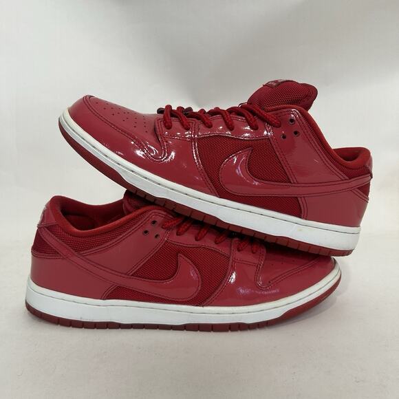 Nike Dunk Low Pro SB “Varsity Red Patent Leather” 304292-616